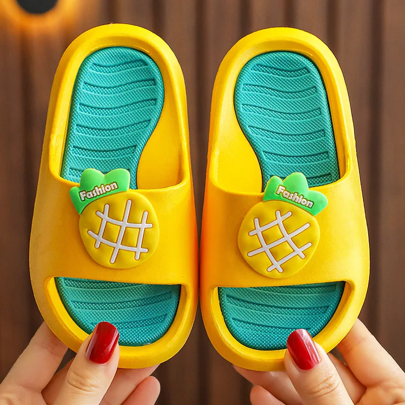 

Children ShoesChildren's Slippers Toddlers Little Boys Girls Cute Fruit Slides Sandals Non Slip Beach Pool Shoes Baby Pantuflas