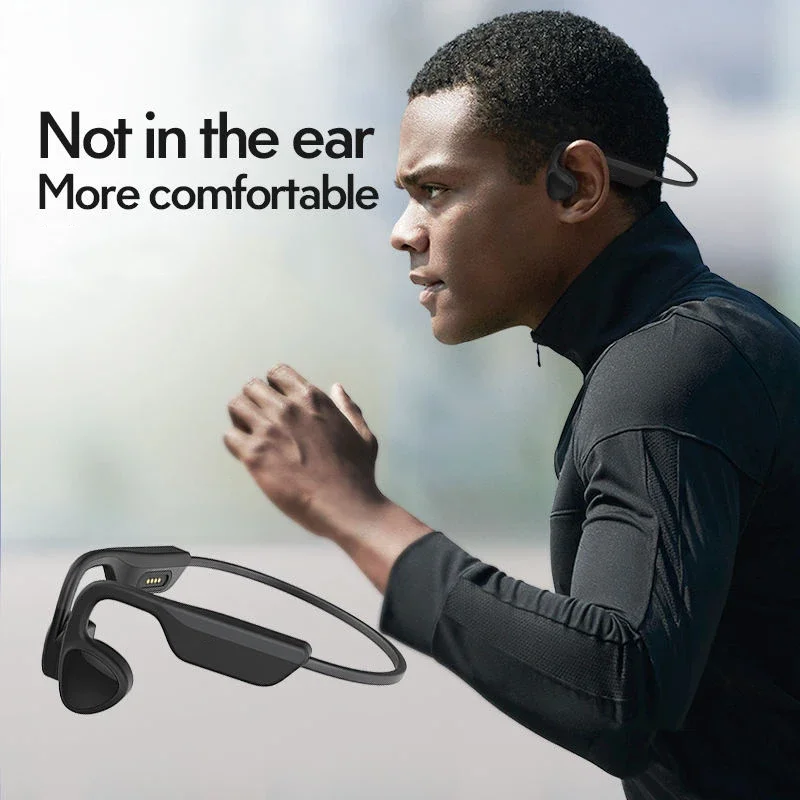 

Bone Conduction Earphones TWS Wireless Bluetooth IPX4 Waterproof Headphones with Mic HIFI Headset Sport Earphone for Smartphone