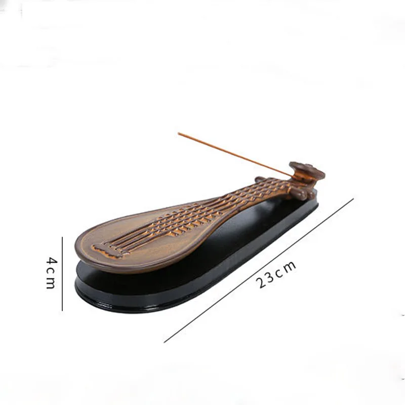 Ceramic Incense Burner, Musical Instruments, Pipa Shape, Stick Holder, Aromatherapy, Cha Dao, Home Decor, Tearoom Accessories