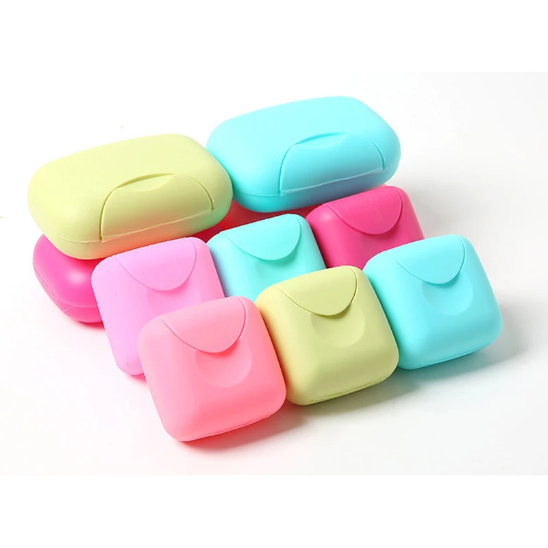 1pcs Portable Soap Dishes Soap Container Bathroom Acc Travel Home