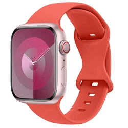 Premium Silicone Sport Strap for Smartwatch - Versatile and Durable Bracelet (Coral red)