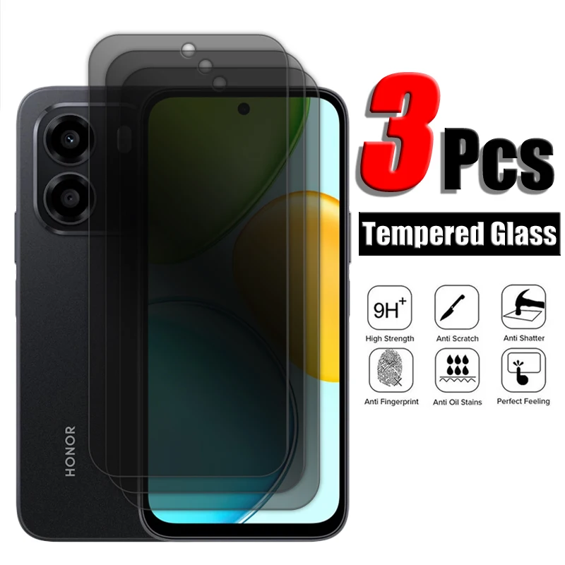 For Honor X6E Tempered Glass Privacy Screen Protector - 2.5D Enhanced Protection