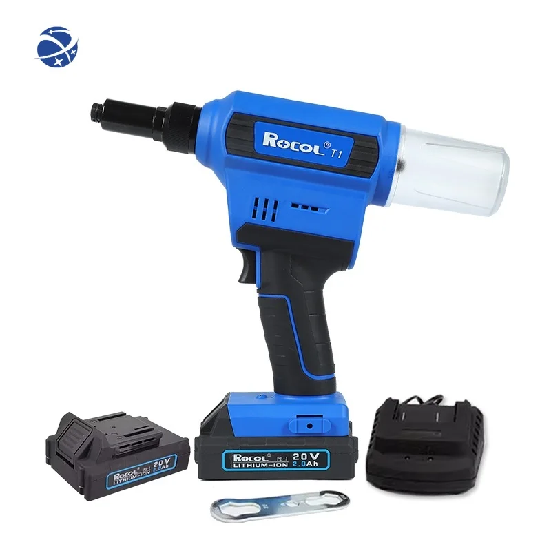 

Industrial Grade Rivet Gun RL-T1 2.4-6.4mm Powerful Pull Force Riveter Cordless Electric Riveting Tool with Nail Suction Bottle