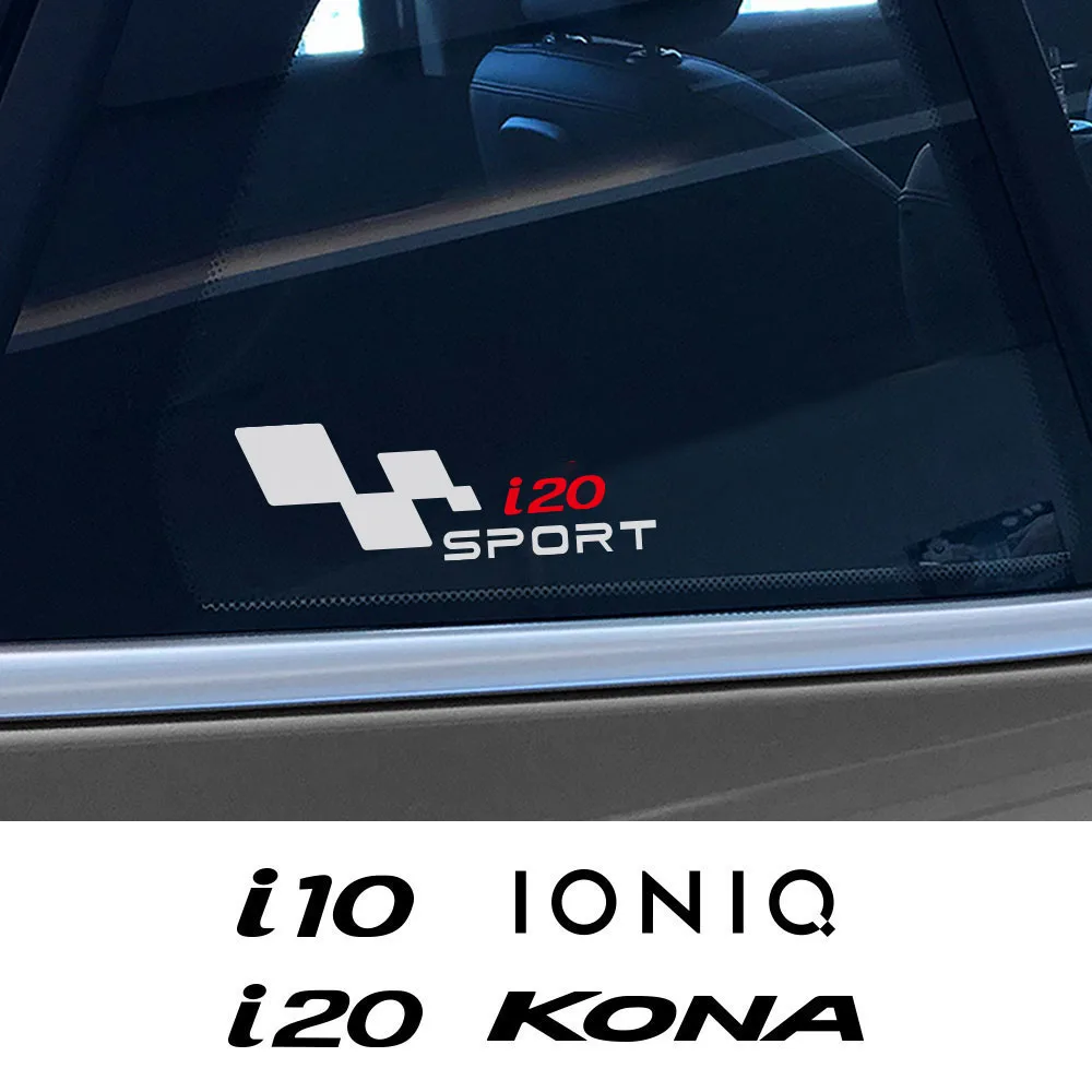 For Hyundai CRETA EON EQUUS i10 i20 i40 IONIQ IX25 IX55 KONA Auto Exterior  Accessories 2PCS Car Door Side Sticker Vinyl Film Dec