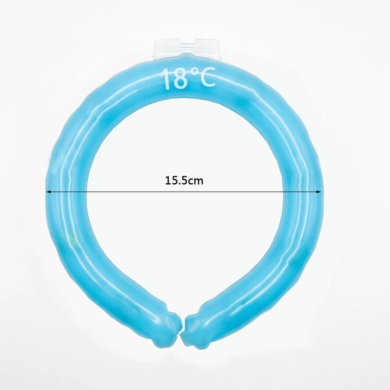 Collare Refrigerante Estivo con Ghiaccio, Collare Portatile Refrigerante, Dispositivo di Raffreddamento per Alte Temperature, Anello Refrigerante per il Collo - Image 6