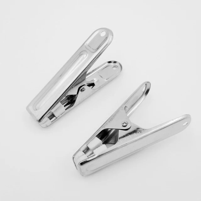 20Db/Tétel Rozsdamentes Acél Ruhás Klipek Többcélú Ruhanemű Ruhák Tartók Ruhacsipeszek Szélálló Bilincsek Háztartás - Image 5