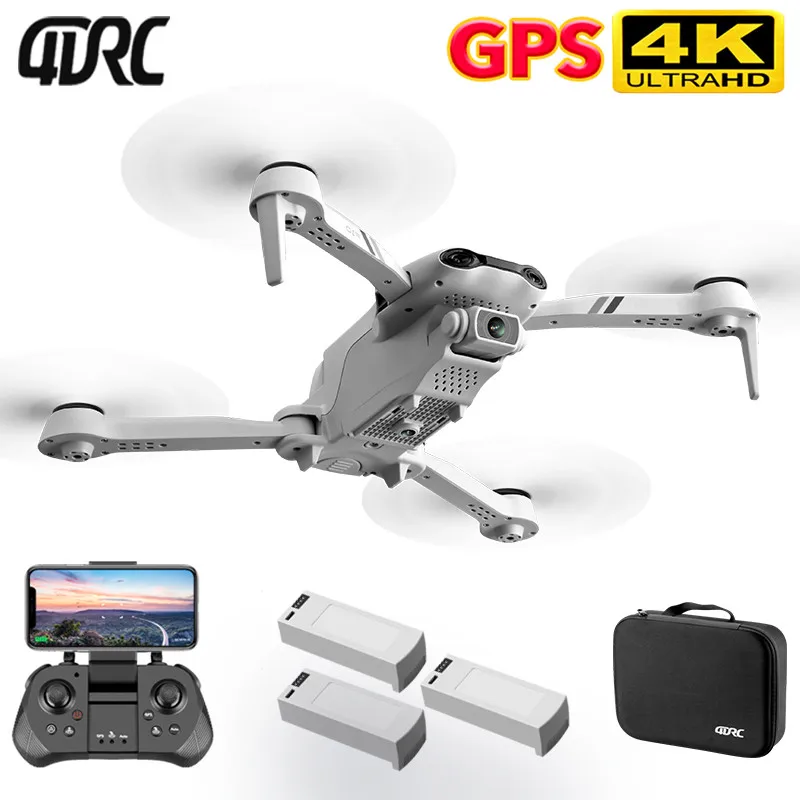 Дрон F10 складной с двойной камерой 4K HD, Wi-Fi, FPV