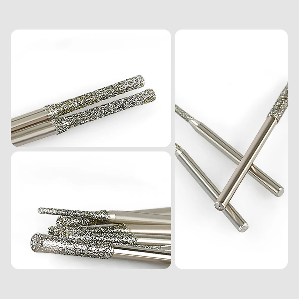 Bohren von Schmuck, Bohren von Glas, diamantbeschichtete Bohrer, Schmuckbohrer, 1,0 mm Kopfdurchmesser, 1,2 mm Kopfdurchmesser – Detail 31