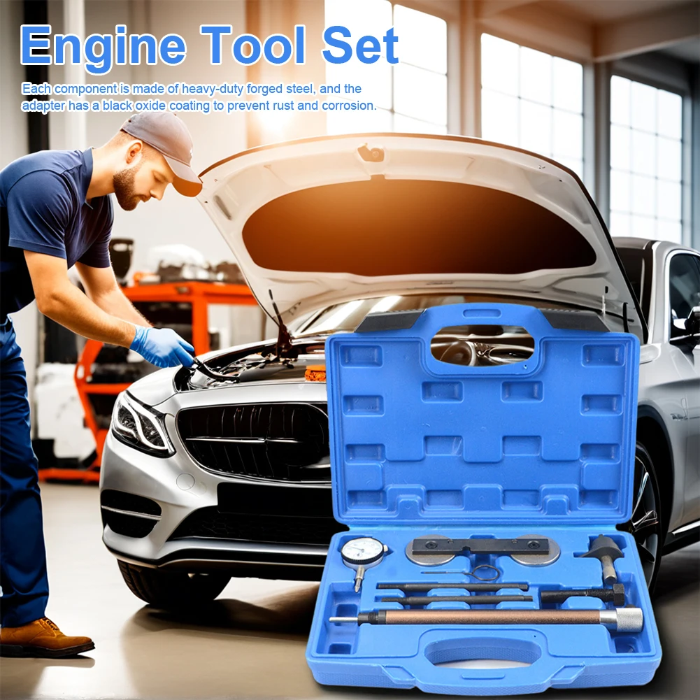 Engine Timing Chain Riveting Tool Set Engine Chain Timing Tool Kit Engine Adjustment Tool for Volkswagen for Audi 1.2 1.4 1.6