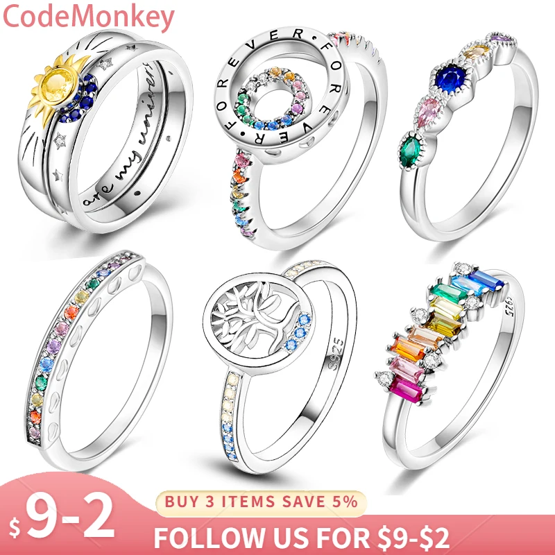 925 Sterling Silve Eternity Double Pave Zirconia Ring San Valentino, Regalo Di Compleanno Per Gioielli Da Donna Fai Da Te Che Fa Tendenza 2023