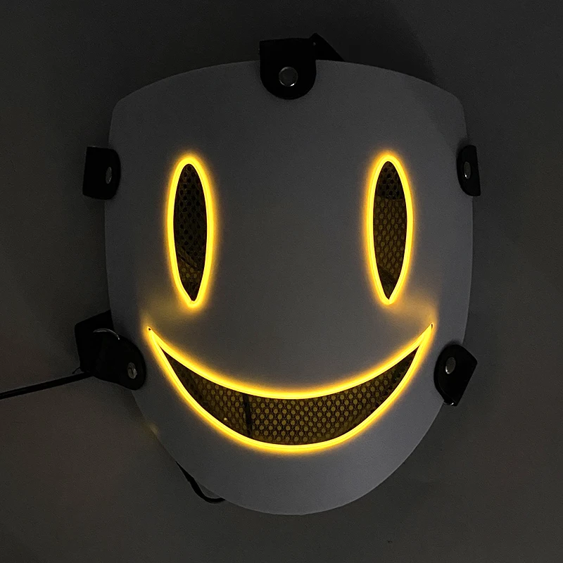 High Rise Invasion-Inspired Yuri Honjo Neon Glow Face Mask Cosplay Prop