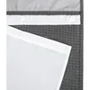 No Hooks Required Dotted Waffle Weave Shower Curtain with Snap in Liner - 71W x 74H,Hotel Grade 5