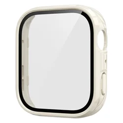 Premium Anti - Scratch Protective Cover with Glass Screen Protector for Huawei Watch Fit 5 Pro (Solid - Ivory White)
