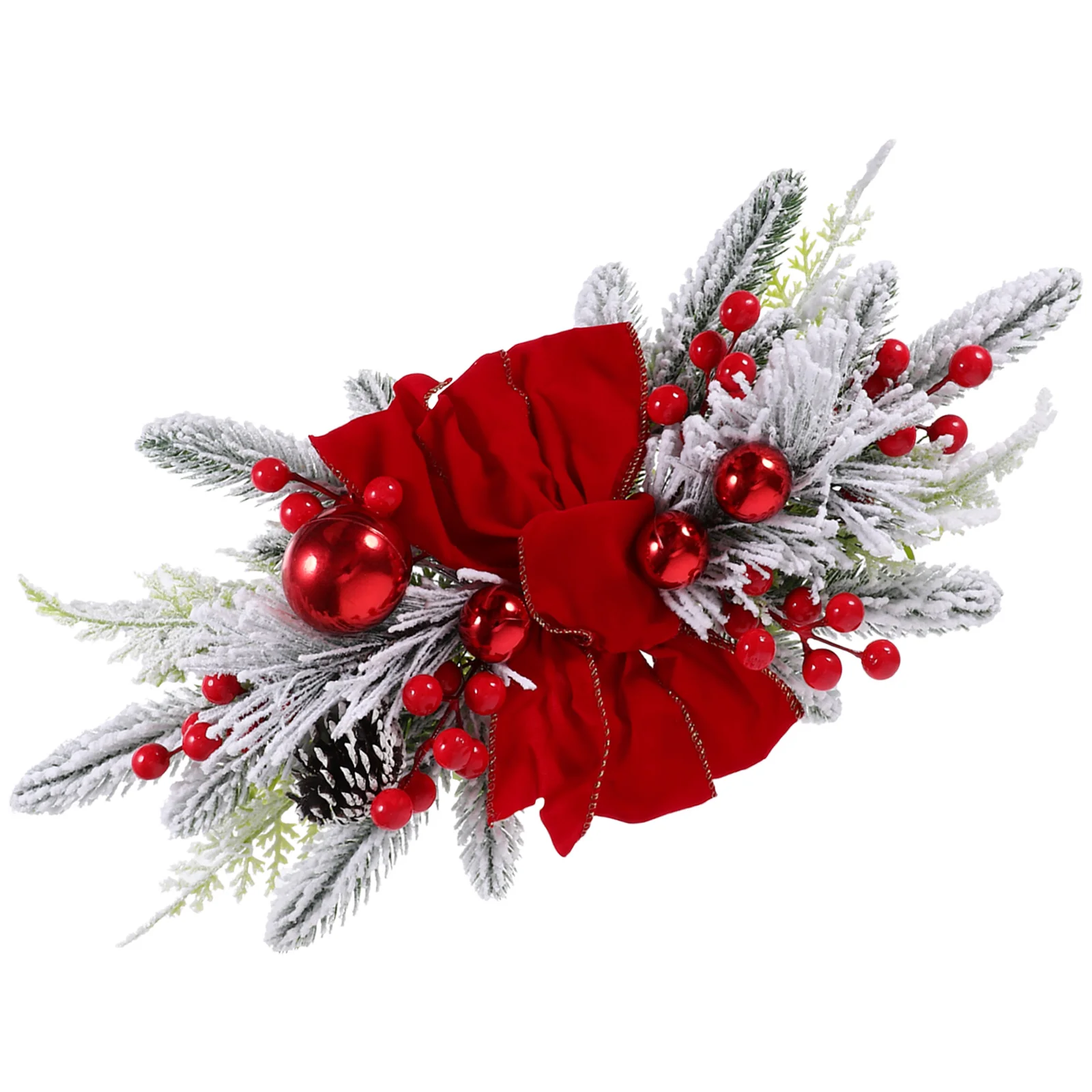 

4 Pack Door Trim Christmas Ornaments Outdoor Decorations Xmas Teardrop Swag Cloth