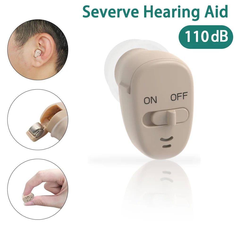 Digital Hearing Aid for Deafness Elderly Moderate to Severe Loss ITE Mini Invisable