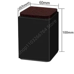 Heavy - Duty Carbon Steel Furniture Riser Set with Anti - Slip Pads - 4 Pieces (Black - Square - 10cm)