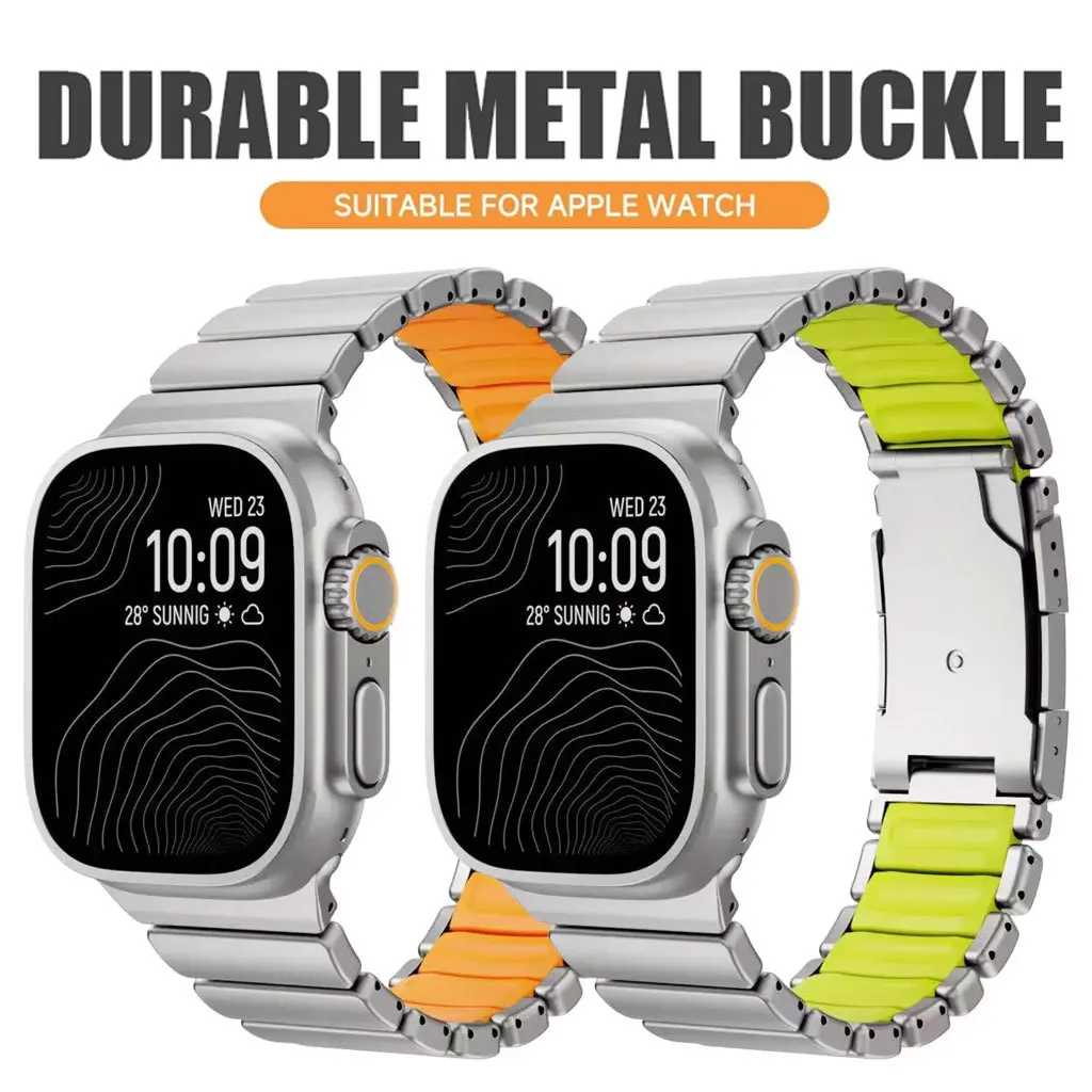 Luxury Titanium Silicone Watch Strap Bracelet