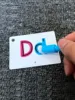 Wipe-able Alphabet Fun Cards Toy, Early Learning Educational Uppercase Lowercase Letters Gift For Kids, Spelling Animal Cartoon 2