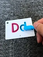 Wipe-able Alphabet Fun Cards Toy, Early Learning Educational Uppercase Lowercase Letters Gift For Kids, Spelling Animal Cartoon 2