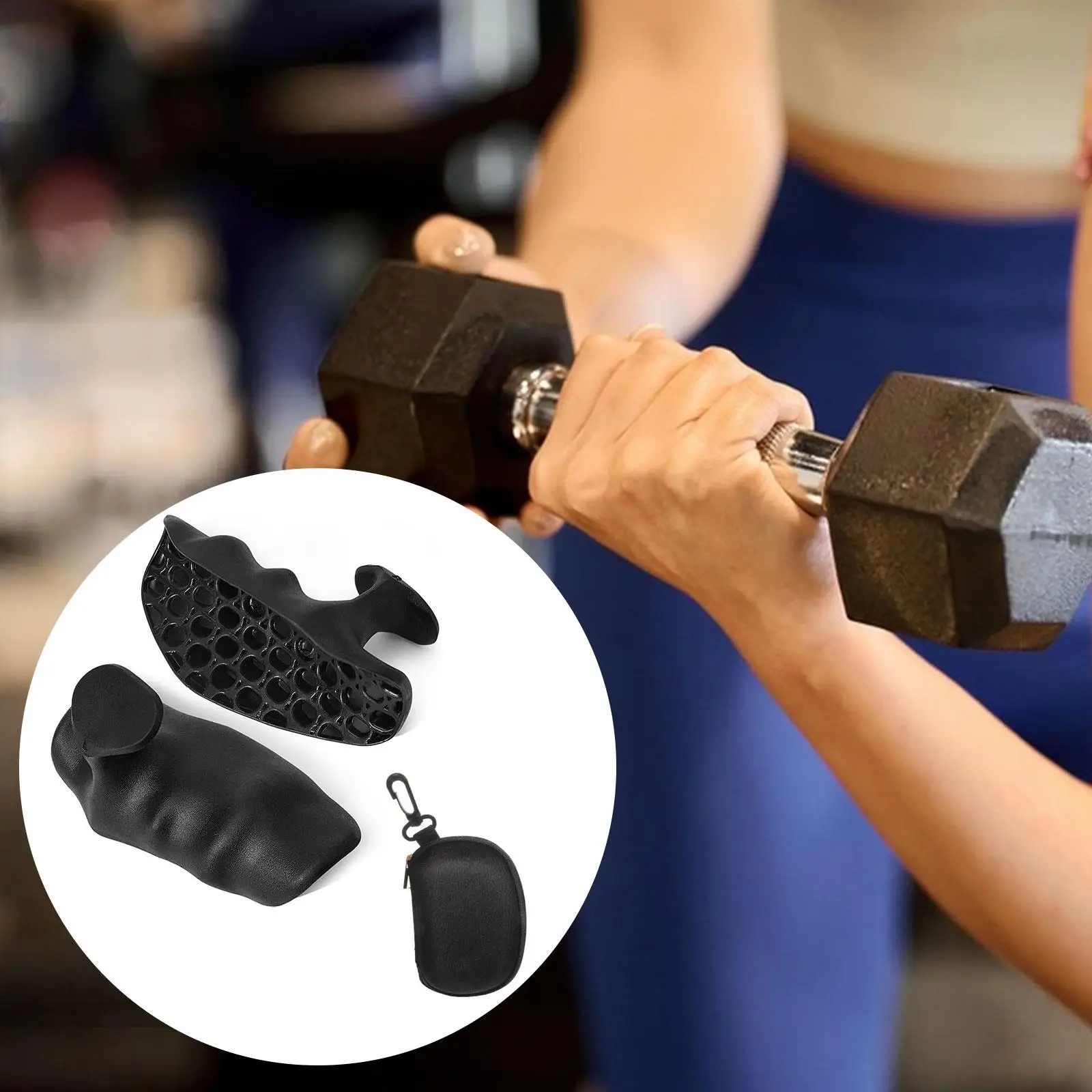 2 Pieces Gym Grips Gym Gloves for Crosstraining Fitness Dumbbell Lifting