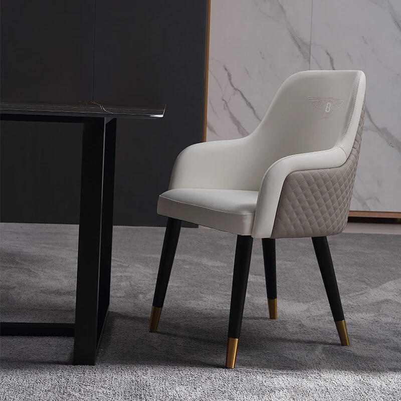 

Nordic luxury dining chair home post-modern minimalist dining chair fashion desk stool online celebrity makeup armchair