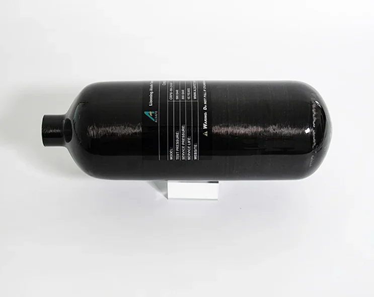 4500Psi 300Bar 30Mpa 2L Carbon Fiber Cylinder HPA Air Bottle Mini Scuba Diving Tank for Firefighting Diving M18*1.5
