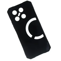 Black Transparent Soft Silicone Phone Case - Sleek Protective Shell Cover for Doogee Blade GT Play (Black)