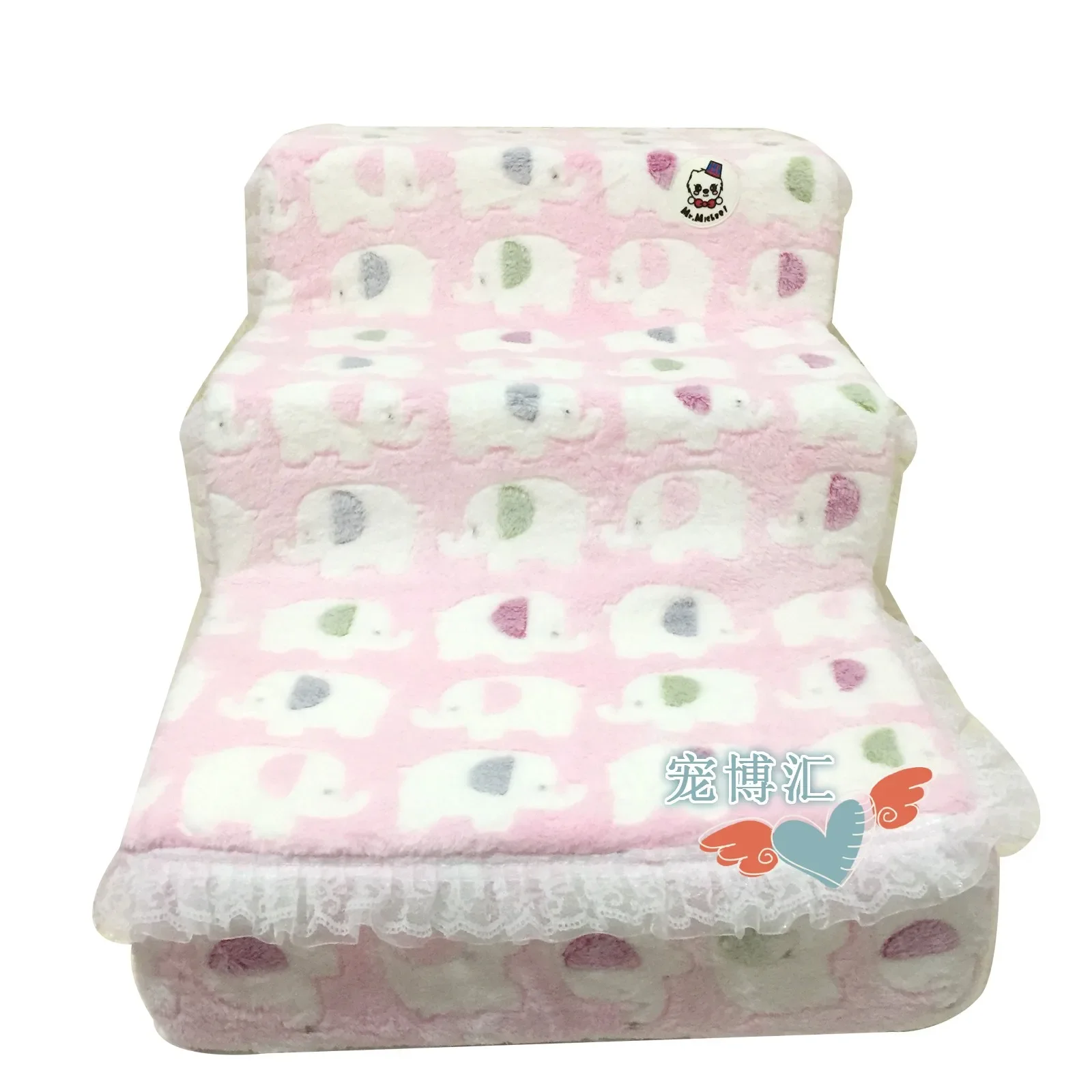 

Pet Teddy Multi-purpose Elderly Bed Sofa Steps on The Second and Third Floors Stepping Four-layer Climbing Dog Ladder