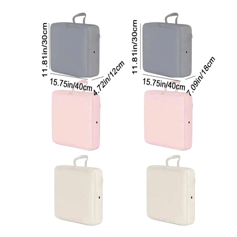 Polyester Down Jacket Storage Bag Large Capacity Foldable Puffer Jacket Storage Bag With Handle Compressed Travel Clothes Bag 6