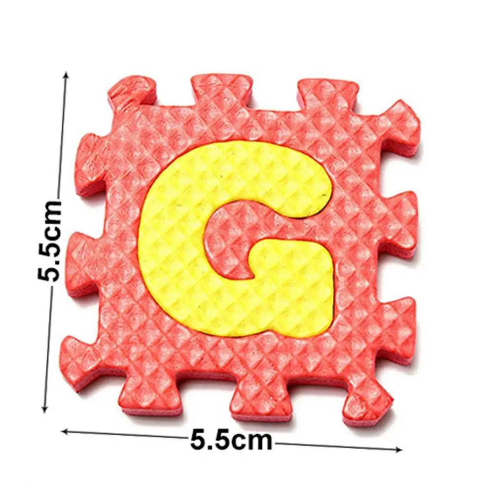 

36 Pcs/Set Child Kids Play Mats Split Joint 26 Alphabet A - Z Number EVA Puzzle Foam Teaching Mats Toy for Baby