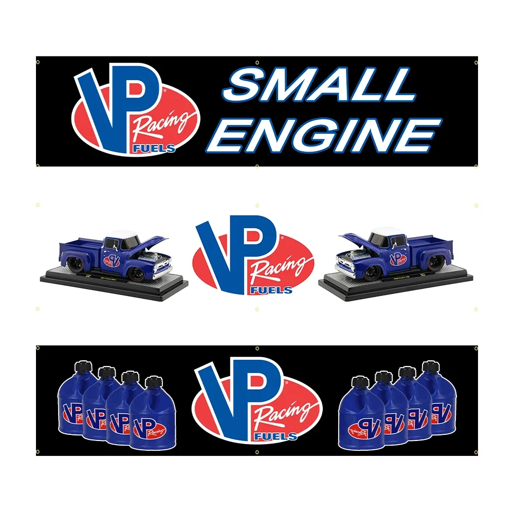 60X240Cm Materiale Vp Racing Fuels Oil Banner Arazzo Poliestere Stampato Bandiera Garage O All'Aperto Per La Decorazione
