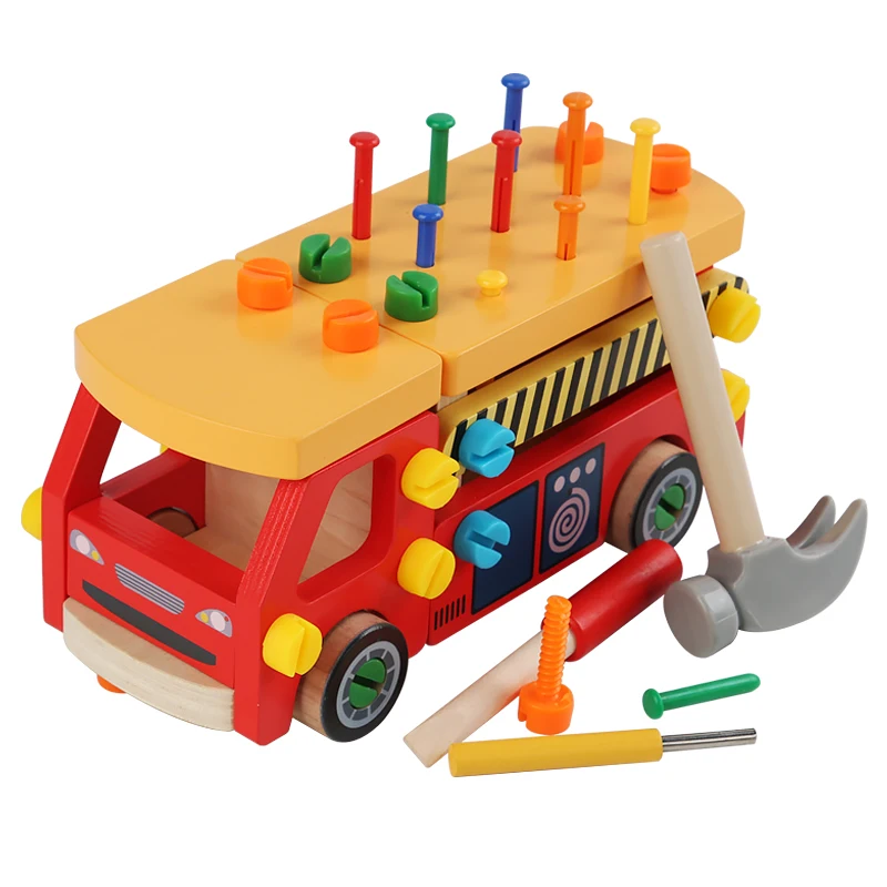 Kids Educational Toys Children 3D Busy Board Wooden Montessori Game Simulation Pretend Play Screw Tools Training