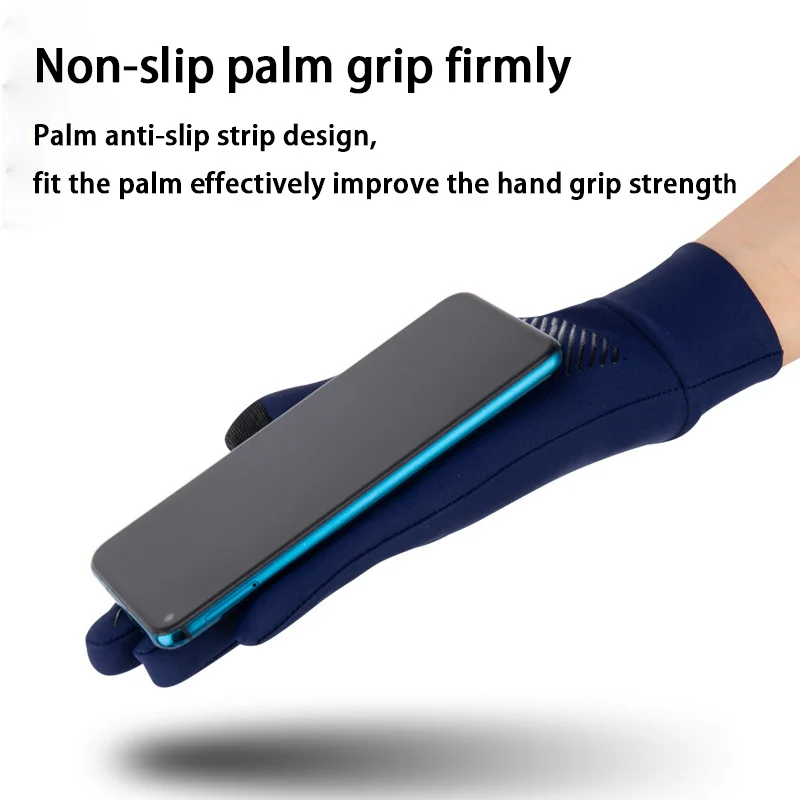 Men's and women's outdoor fishing bike gloves Sunscreen gloves Summer ice silk thin non-slip expose two fingers fingerless gloves fishing gloves bicycle gloves