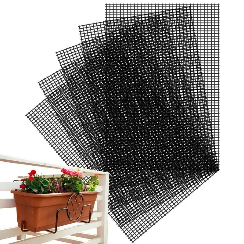 5-Piece Breathable Flower Pot Drainage Mats - Prevent Soil Loss