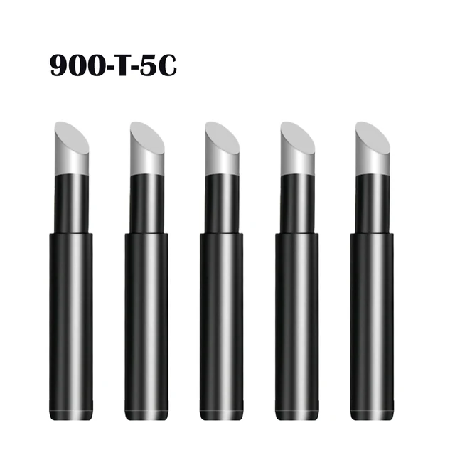 5Pcs 900M-T Löten Tipps Kupfer Eisen Spitze Bleifrei Ersatzteil Für Hakko 936 Schweißen Ausrüstung Zubehör