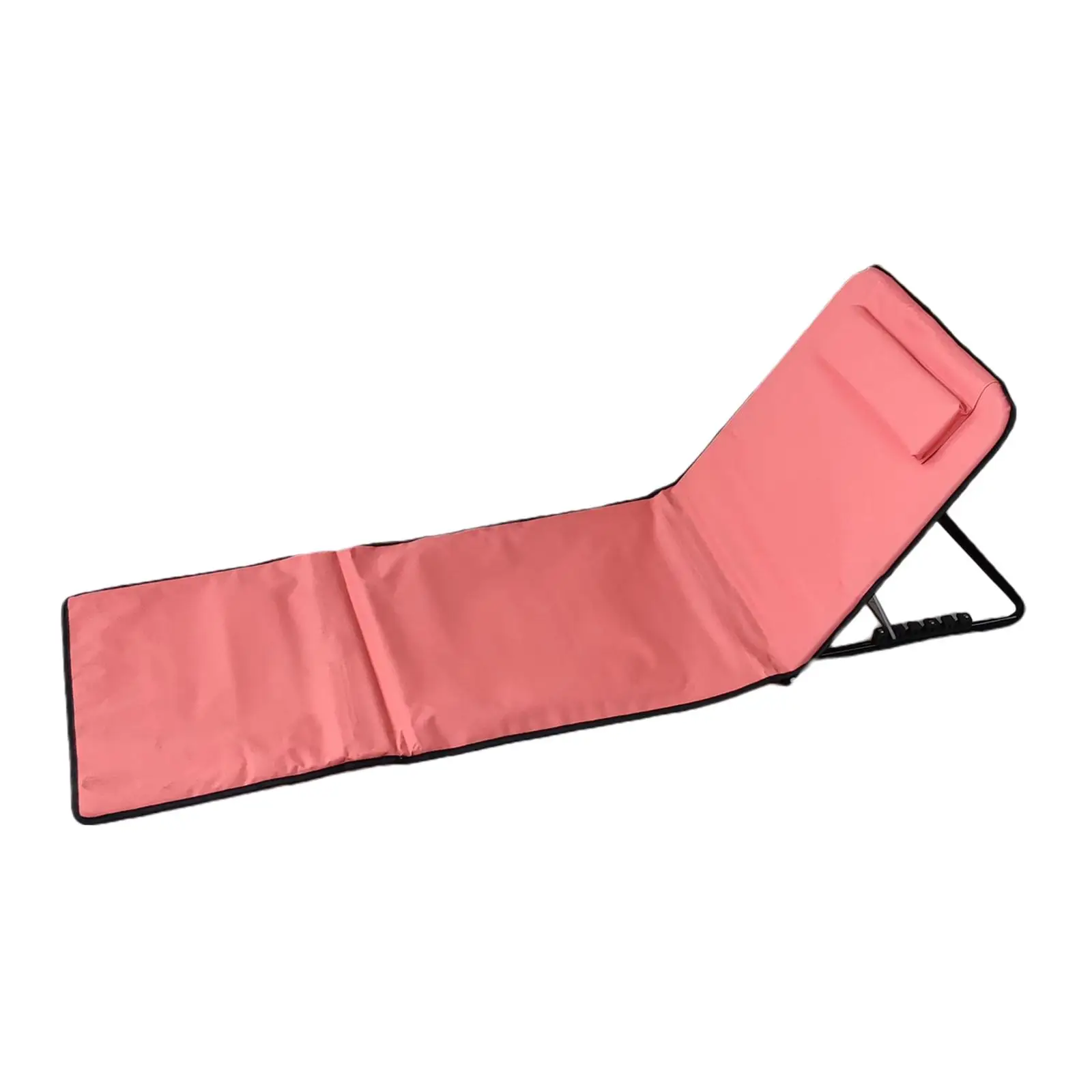 BeachLoungersPortableFoldedSeatCushionBeachChairwithBackrest