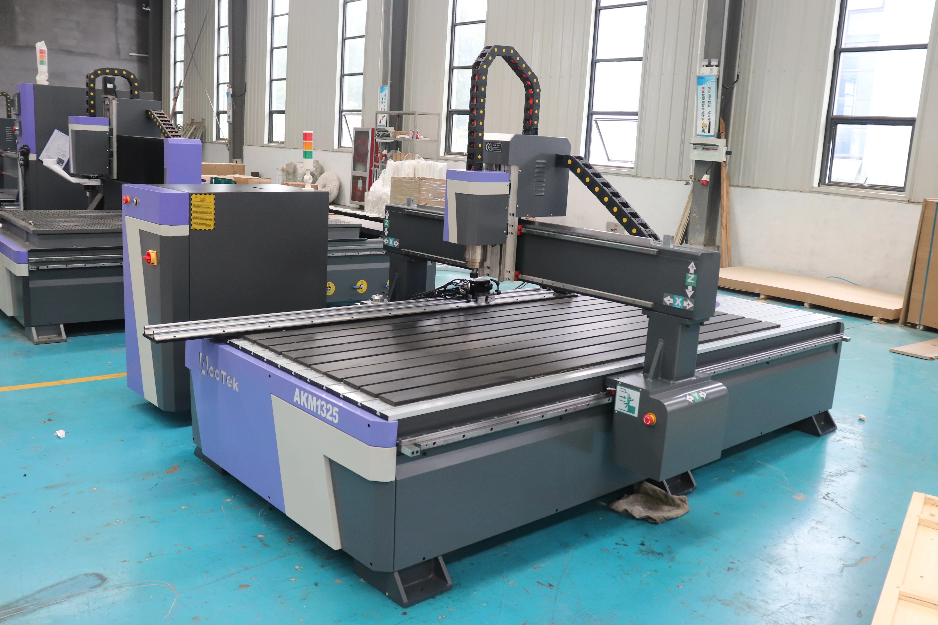 

CNC Router with Rotary 3.5KW Water Cooling Spindle 1325 Wood Tube Legs T-slot Table Wood Engraving Machine for Carpentry Tool