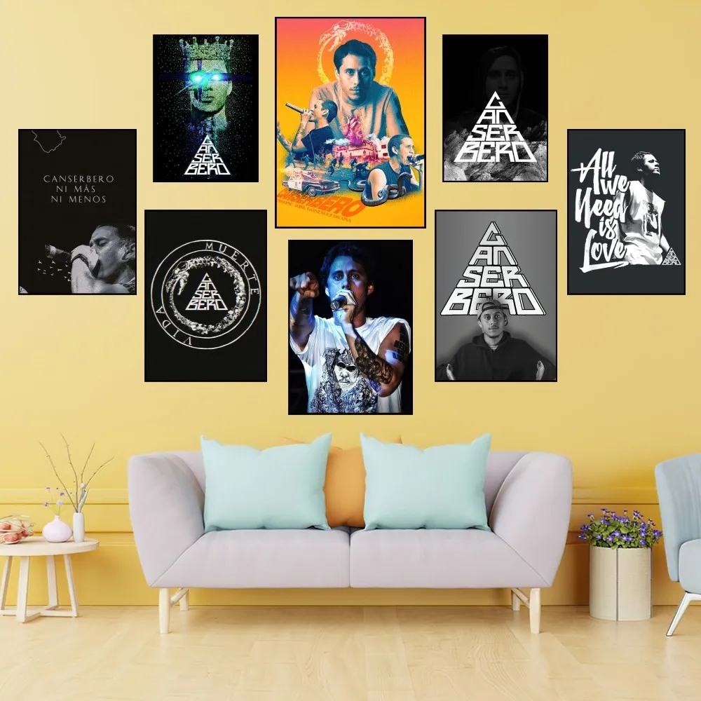 

New Canserbero Singer Star Poster Prints Wall Painting Bedroom Living Room Decoration Office Home