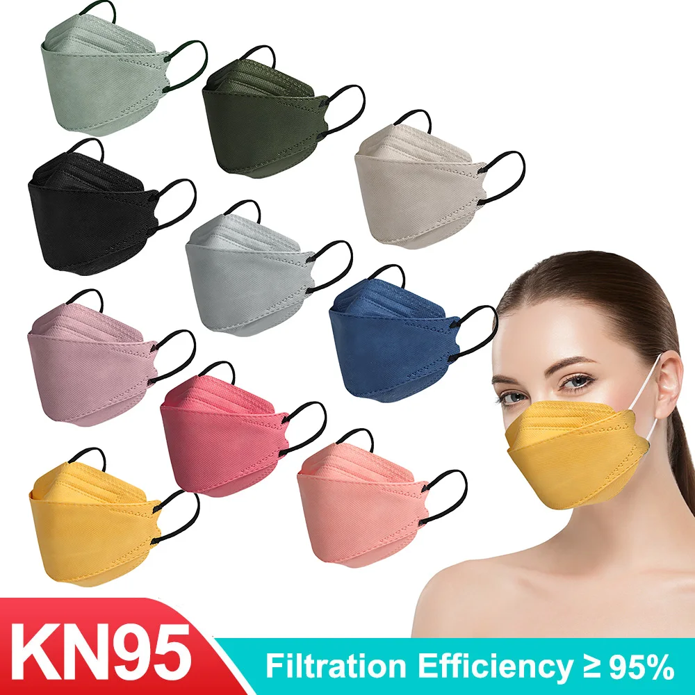 

kn95 Face Mask Protective Masks Fish Mask Approved Mascarillas FPP2 Mascarilla Faciales Reusable Mask korean ​ffp2masks ce