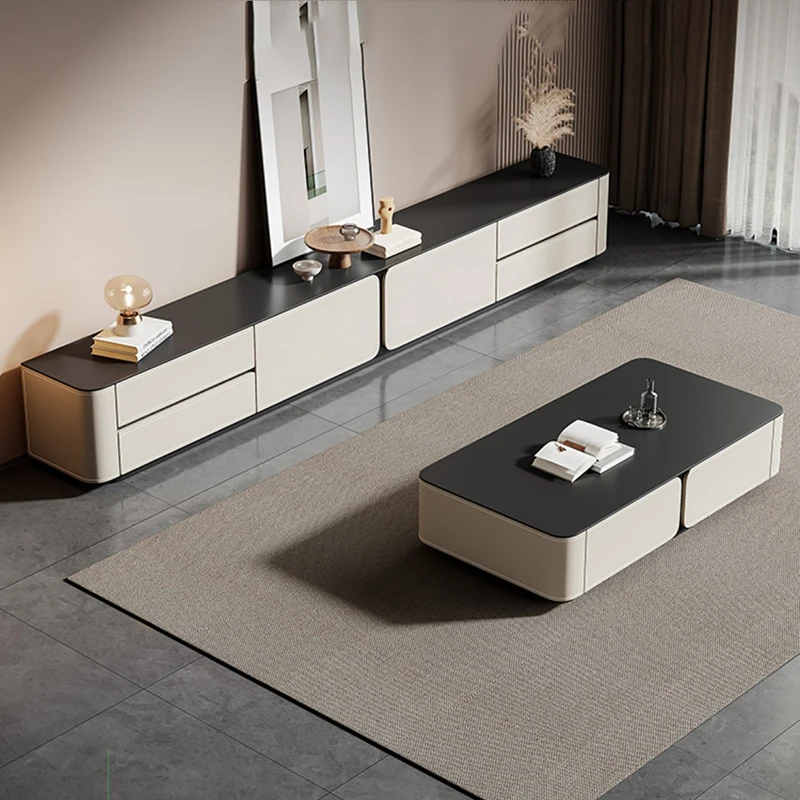 Muble 모니터 선반 TV 스탠드 선반, 확장 가능한 나무 트레이 TV 스탠드, Mueble TV Madera 자연 살롱 가구, 55 화재 장소