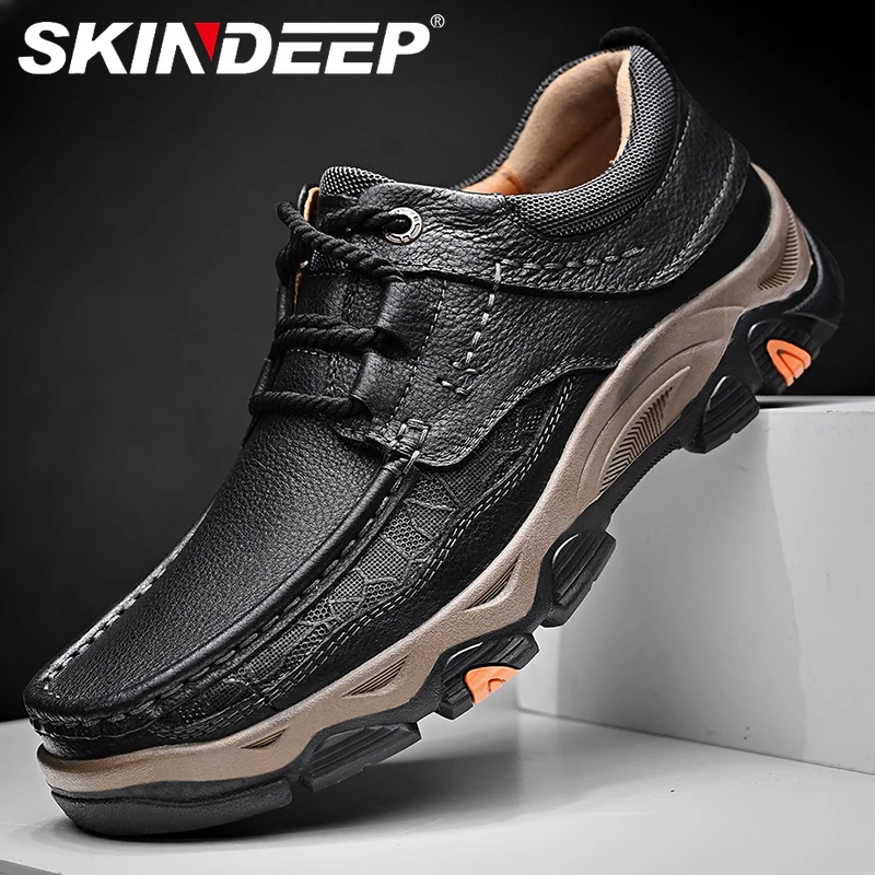 

SKINDEEP Casual Mans Shoes Artificial Leather Boots Sewing High Quality Human-made Sneaker US Size 11.5