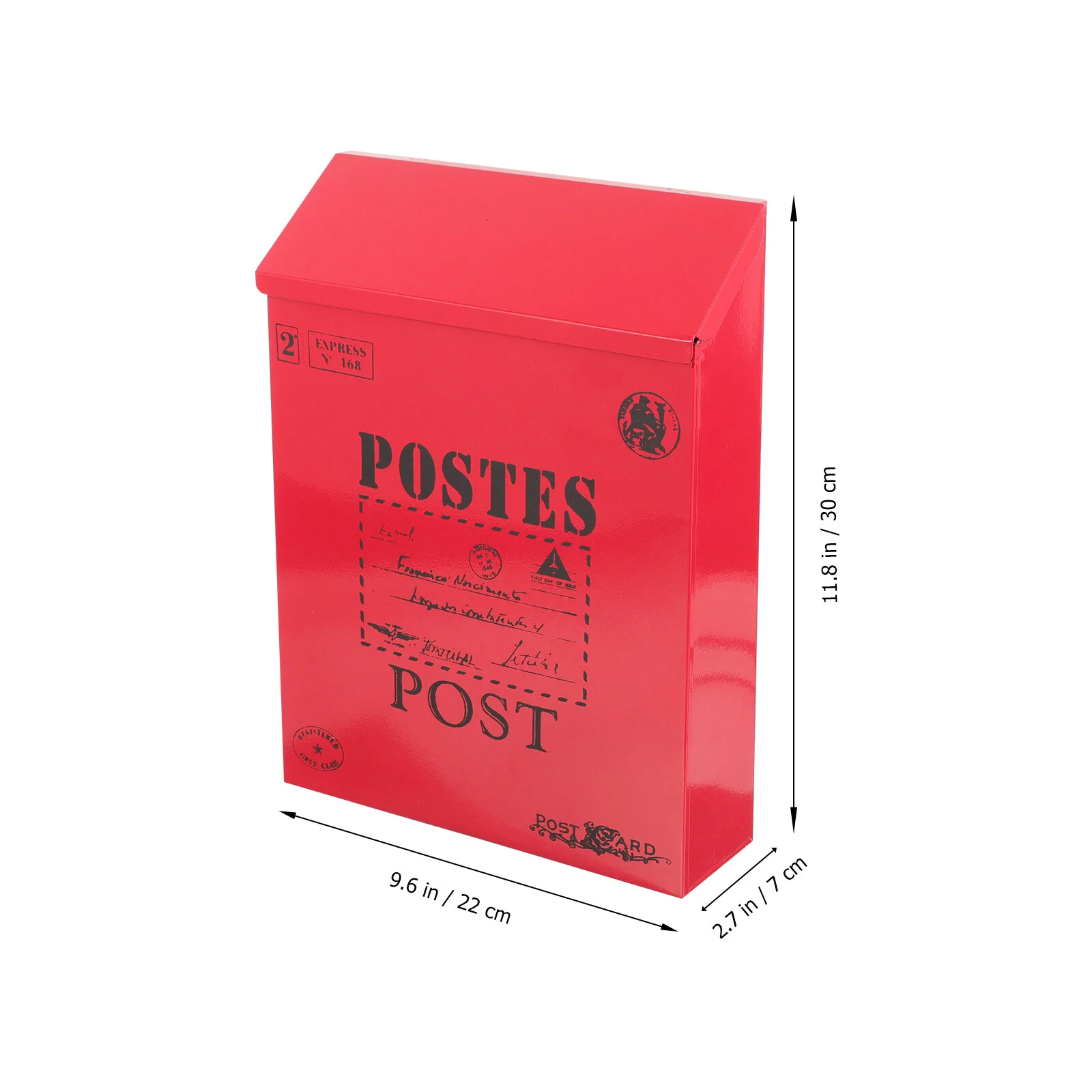 Donation Box Mailbox With Lock Iron High Capacity Home Outdoor Retro Style Office
