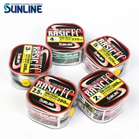 SUNLINE-BasIC FC Carbon Fiber Fishing Line, Transparent Color, 100% Original, 225m, 300m 1