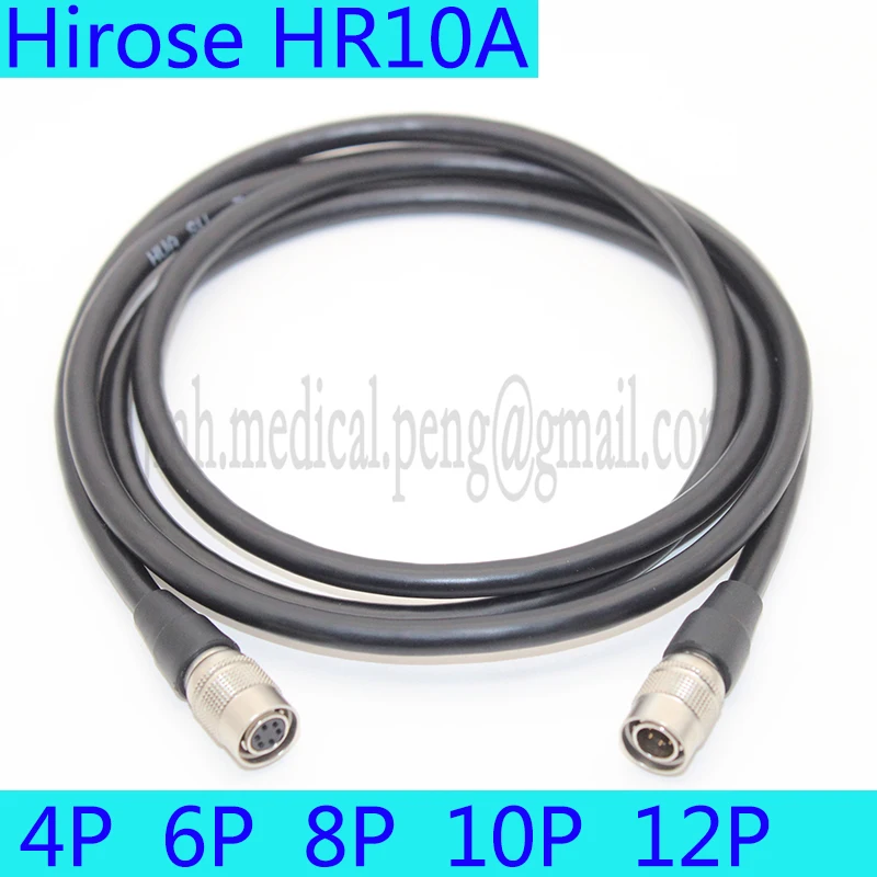 Hirose HR10A-7P-10P 4P 6S 10 12-контактный аналоговый кабель с вилкой «штырь-гнездо» для камеры, Роботизированная муфта, кабель для объектива фотокамеры