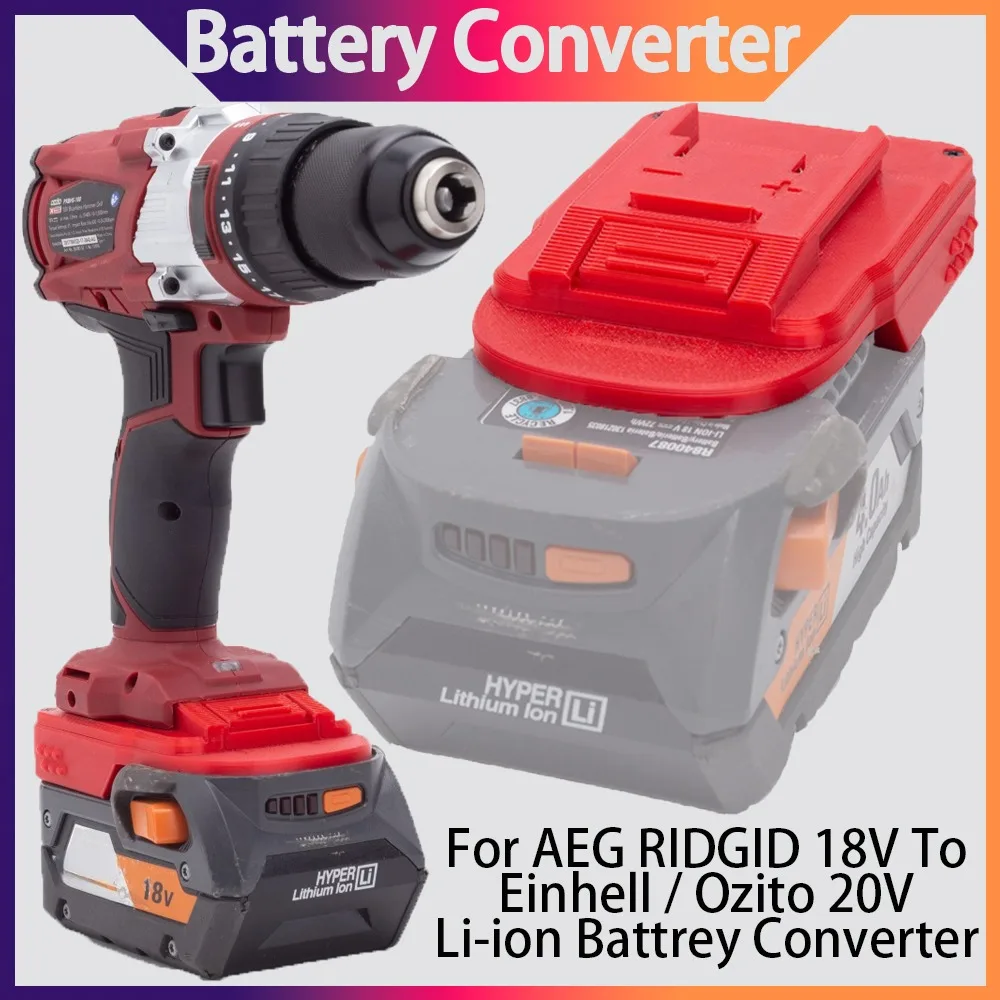Battery Adapter For Ridgid 18V AEG To Einhell / Ozito 20V Tools battery