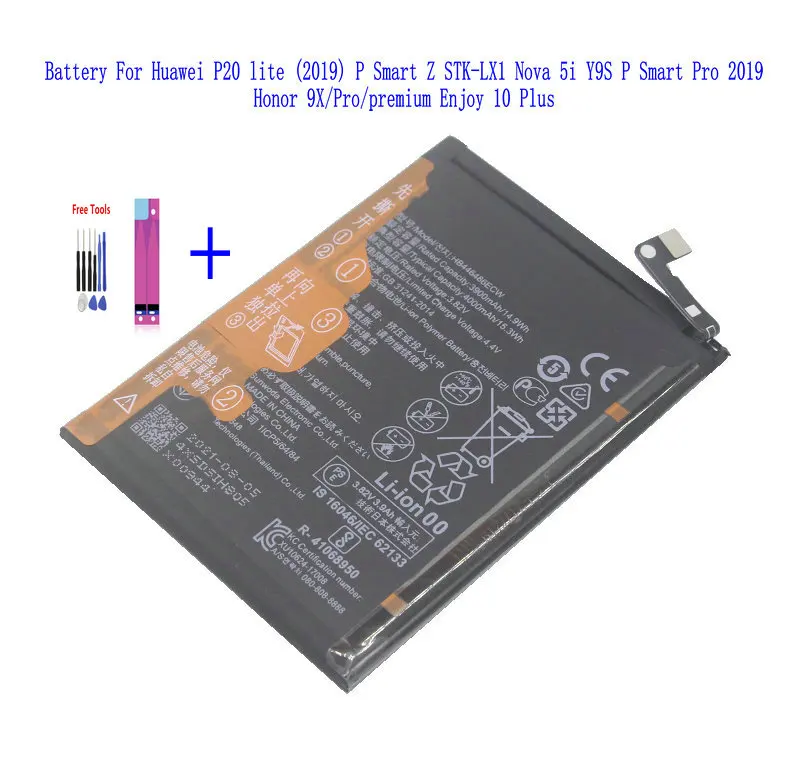 Brand new High Quality Huawei Built-in HB446486ECW Battery For Huawei HONOR 9X/NOVA 5i/HONOR 9X