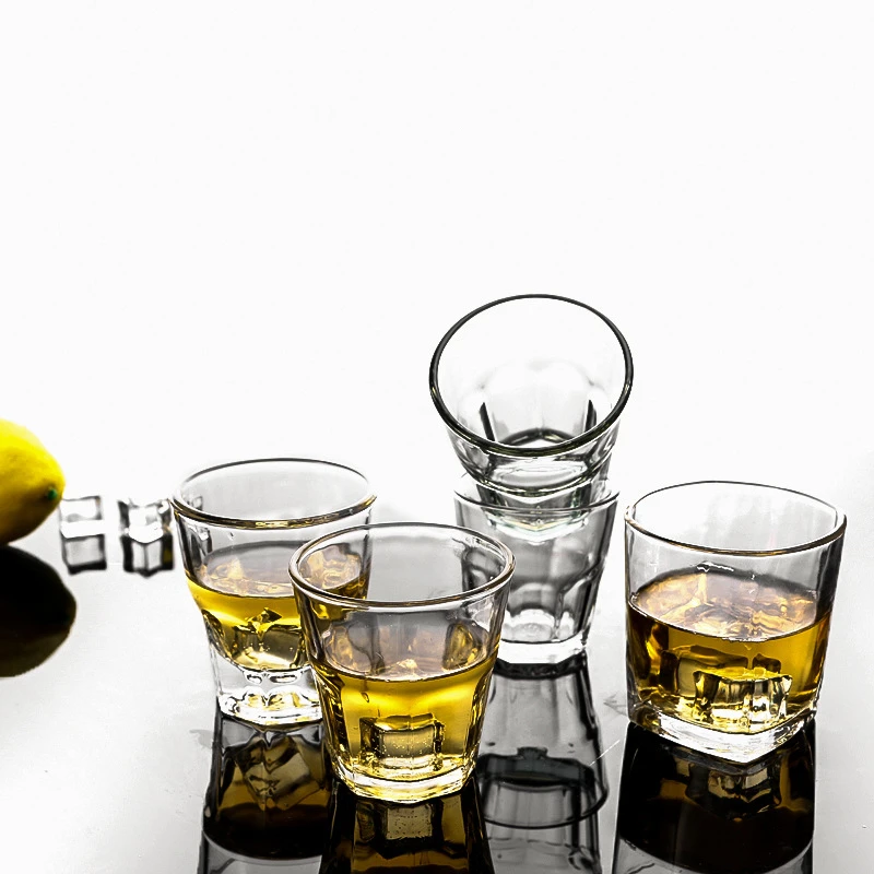 1pcs Glass Wine Cup Chinese Style Drinkware for Whiskey Spirits Japanese Sake Korean Soju Brandy,Wine Glass,Spirits Cup,Drinking Glasses
