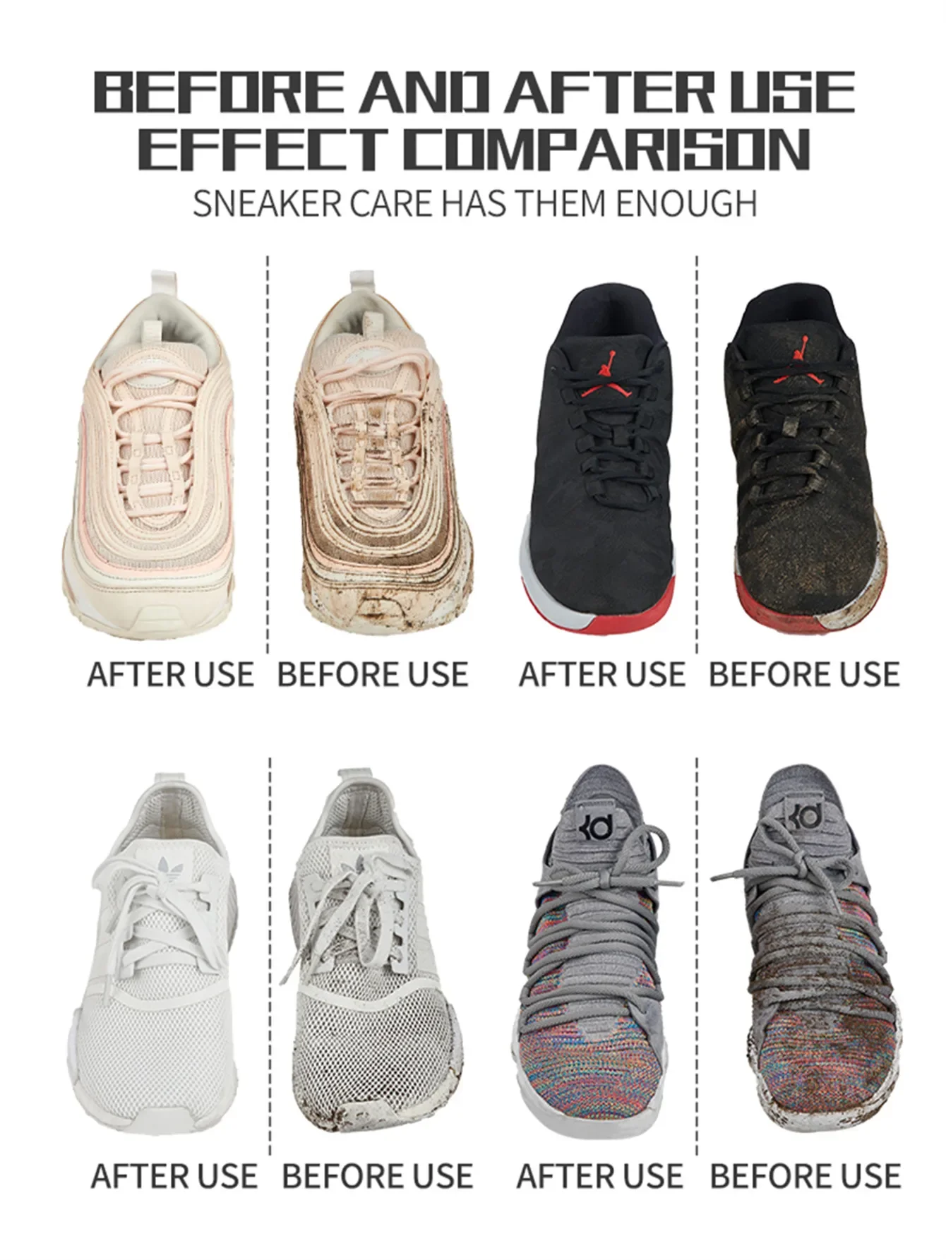 Shoe Cleaner Kit for Sneaker Water-Free Foam Sneaker Cleaner 5.3Oz with Shoe Brush and Cloth Work on White Shoe Suede Boot shoe care kit shoe cleaner shoe brush