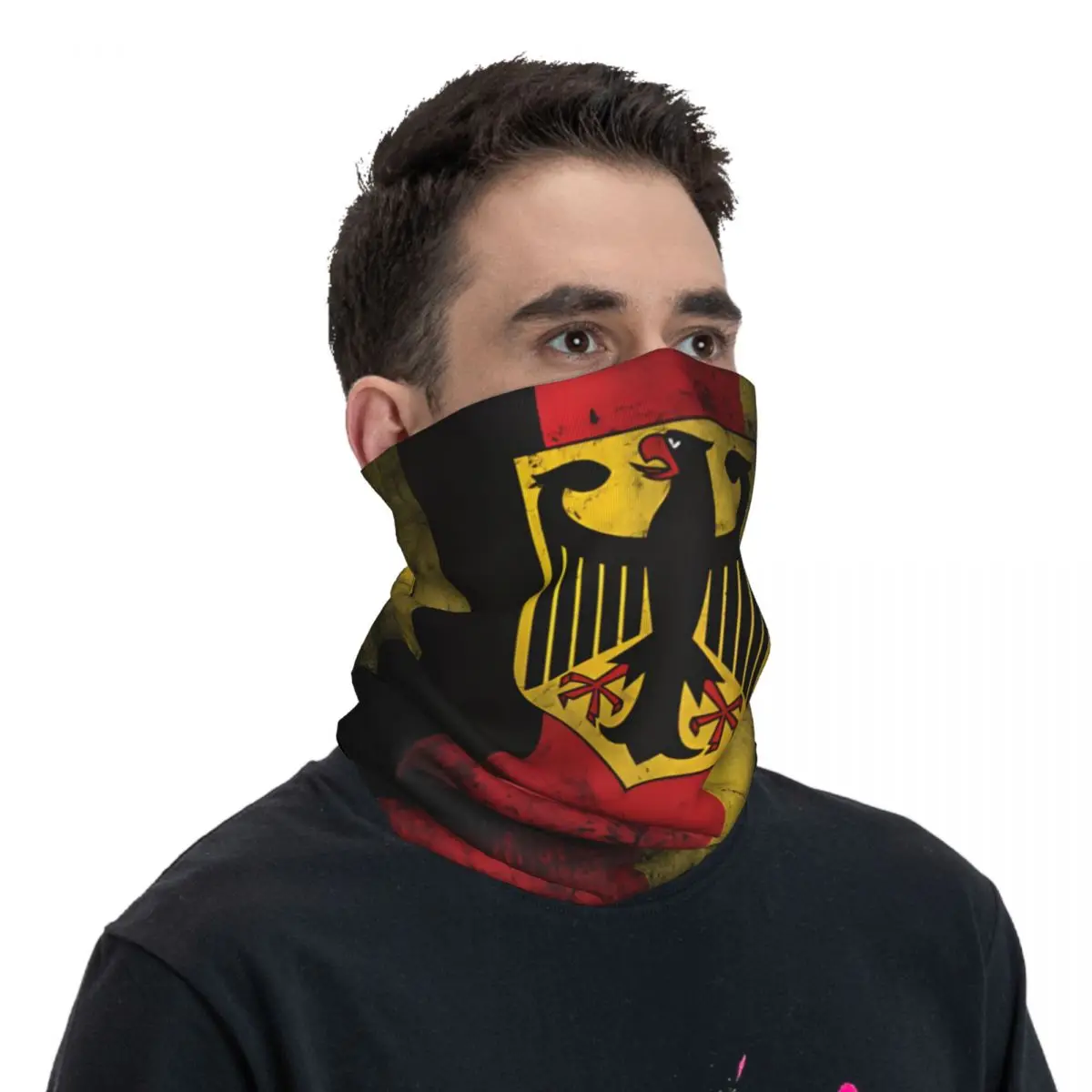 Motocross Bandana Neck Cover Printed Germany Wrap Scarf Cycling Scarf Hiking Unisex Adult Breathable
