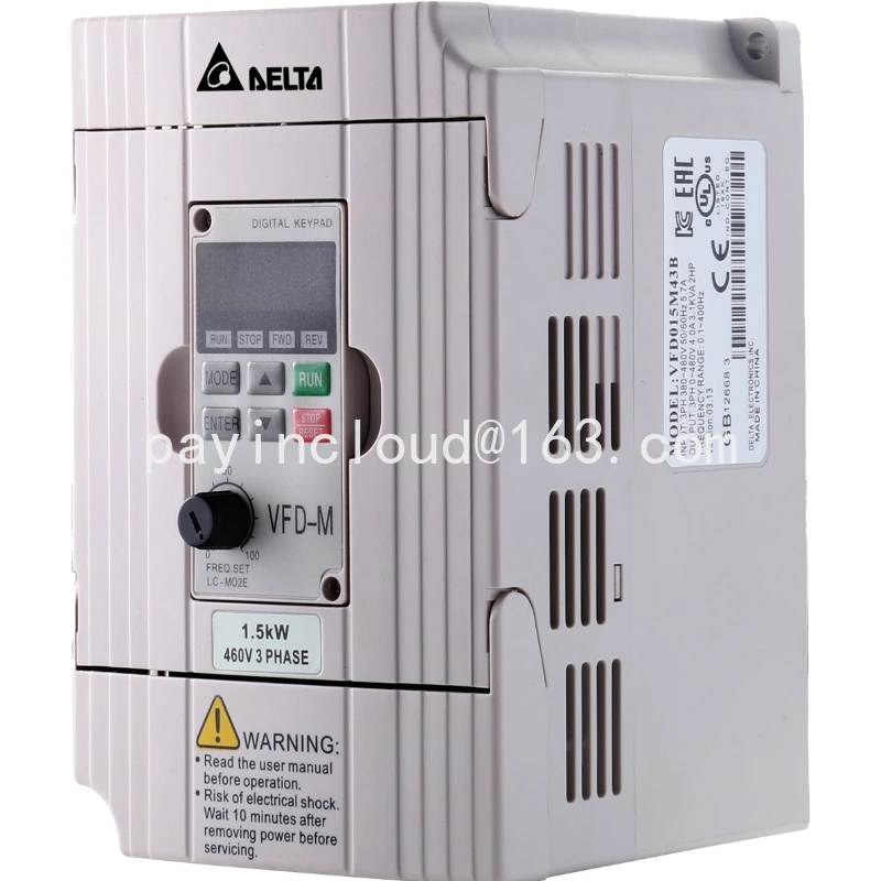 

New origina VFD-M series l VFD004M21A VFD015M21A 220V /380V 0.4KW / 0.75kw /1.5kw /2.2kw inverter